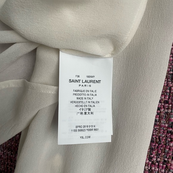 40% OFF! NEW classic silk blouse with leopard print silk bow tie brooch - Picture 6 of 8